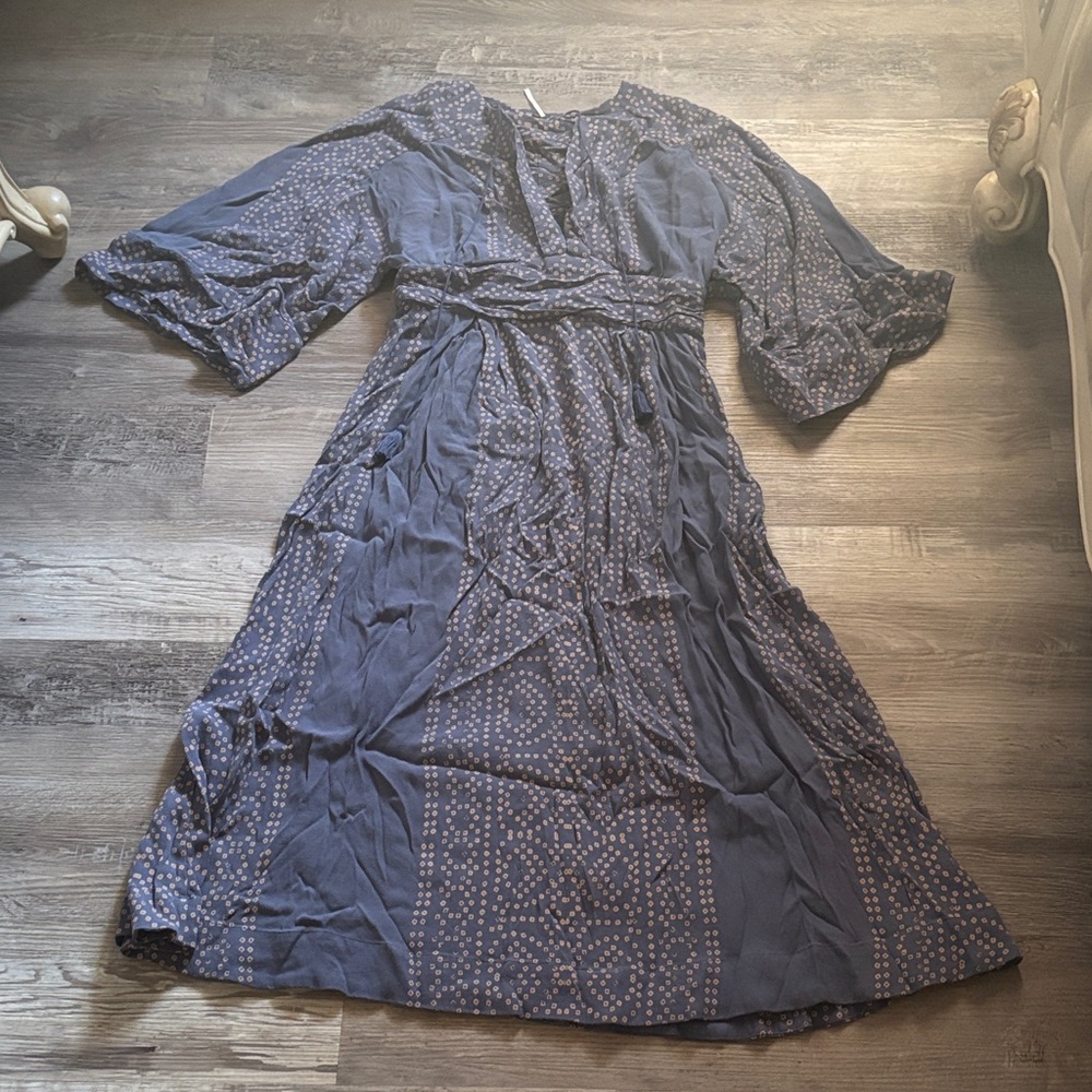 Free People Women’s Blue Modern Kimono Maxi Dress - Picture 3 of 7